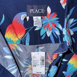 The Children's Place Blue Floral Shirt